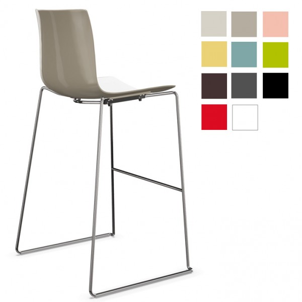 arper catifa 46 0471 barhocker zweifarbig