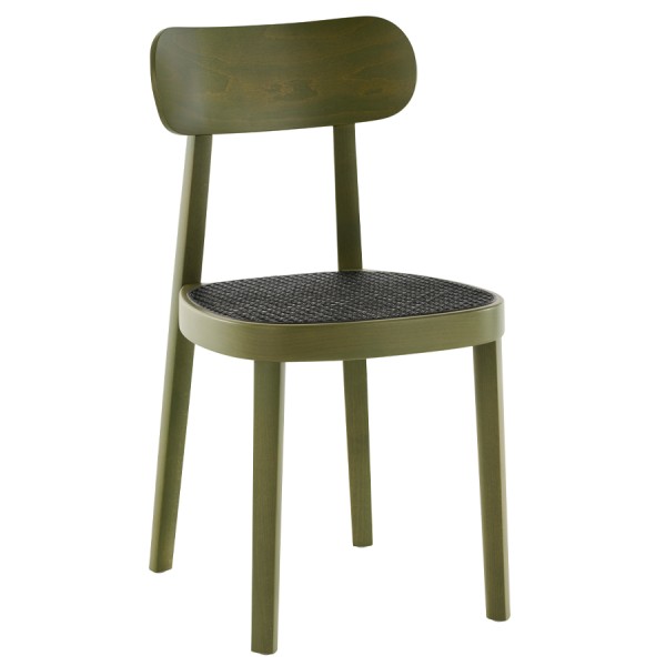 THONET 118 Holzstuhl Dark Melange graugrün
