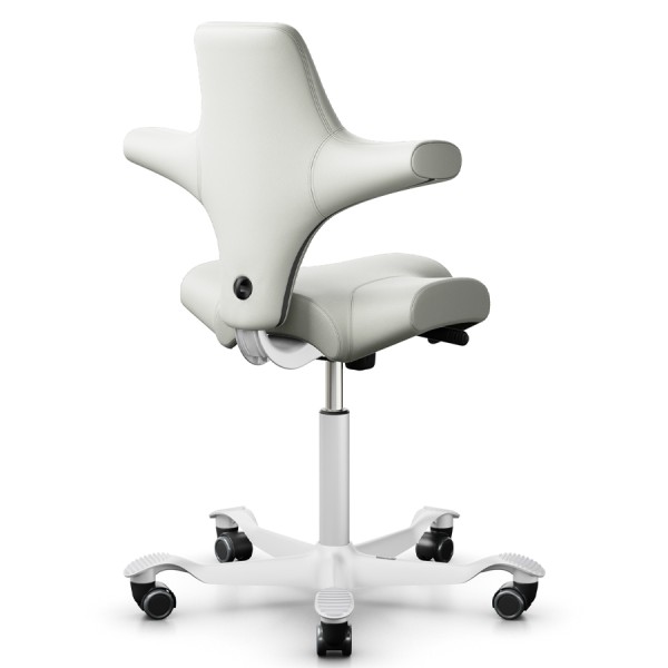 HAG Capisco 8106 Kunstleder weiß mit Gestell weiß