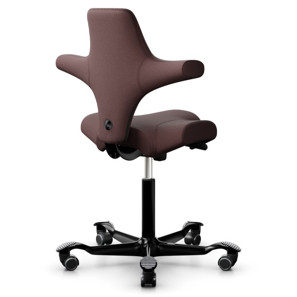 HAG Capisco 8106 Stoff Select 61186 chestnut - Gestell schwarz - Rückseite