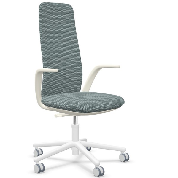 Haworth NIA Stoff - Diagonale Matrix grau 
