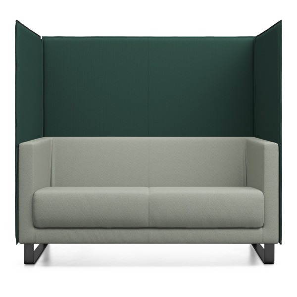 Profim Vancouver Lite Akustik Lounge Sofa 2,5-Sitzer mit Kufengestell und Trennwänden