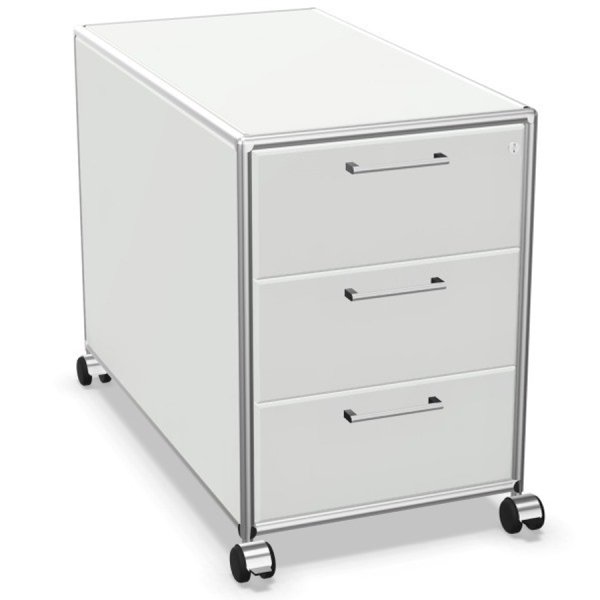 Bosse Rollcontainer 333 weiß Rahmen chrom - Fast &amp; Easy