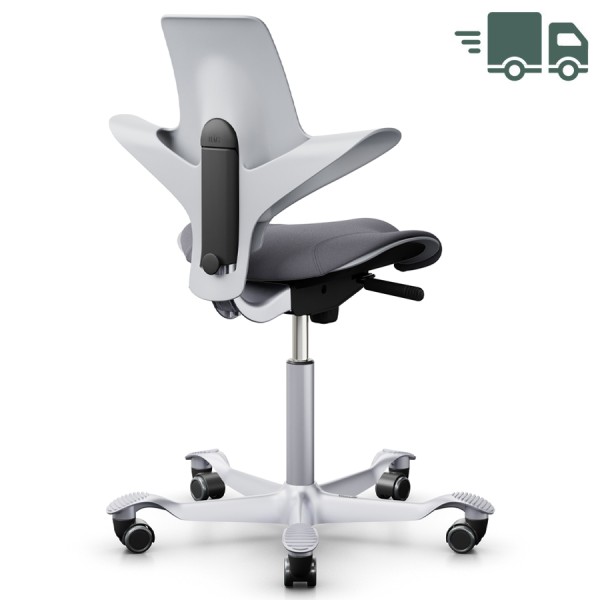 HAG CAPISCO PULS 8020 hellgrau | Stoff Xtreme 081 grau | Gestell silber