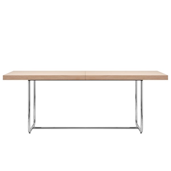 THONET Allrounder-Tisch S 1071 ausziehbar - Buche gebeizt aufgehellt - Gestell chrom