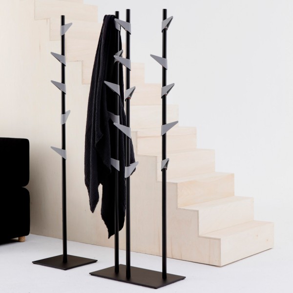 Cascando Bamboo Steel Garderobe (hier angeboten die 3er Ausführung)