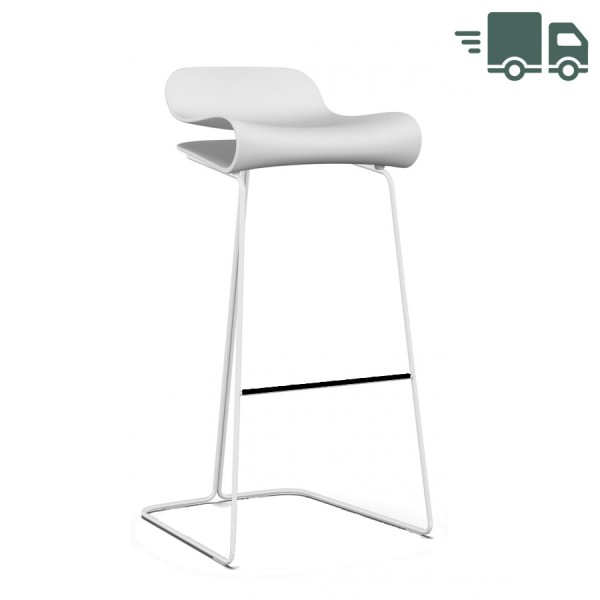 Kristalia BCN Barhocker weiß - Höhe 76cm