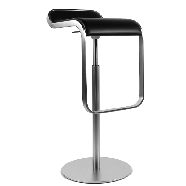 lapalma LEM S80 Barhocker 66-79 cm Leder Schwarz Gestell chrom -