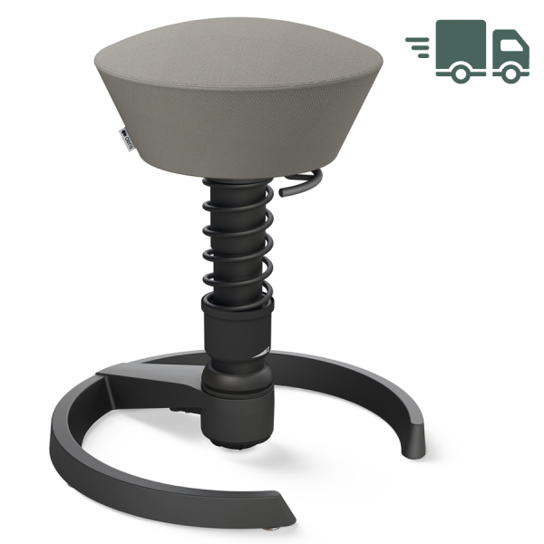 Aeris Swopper Select Wolle grau - Gleiter - Gestell schwarz - Standardfeder