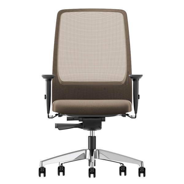 Interstuhl AIMis1 (1S03) Bürostuhl mit Netzrücken beige Fußkreuz Chrom