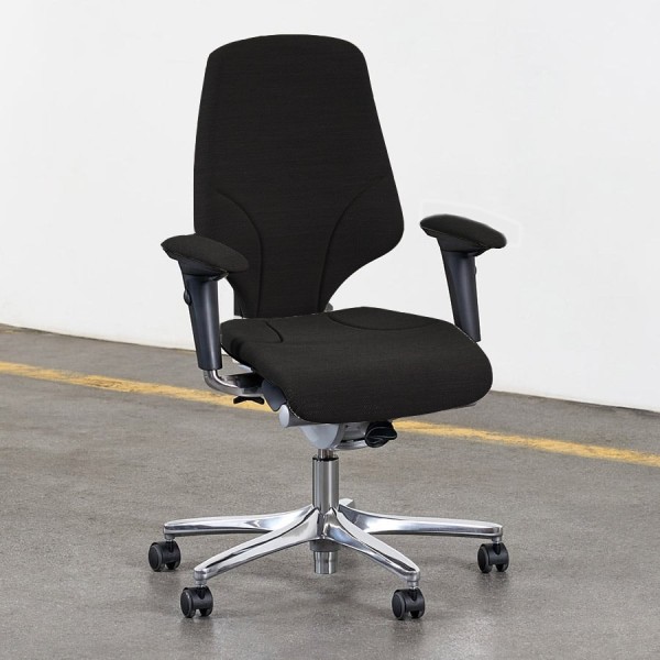 Giroflex 64-3578 Drehstuhl gepolstert | mittelhohe Rückenlehne | Gestell schwarz | Konfigurator