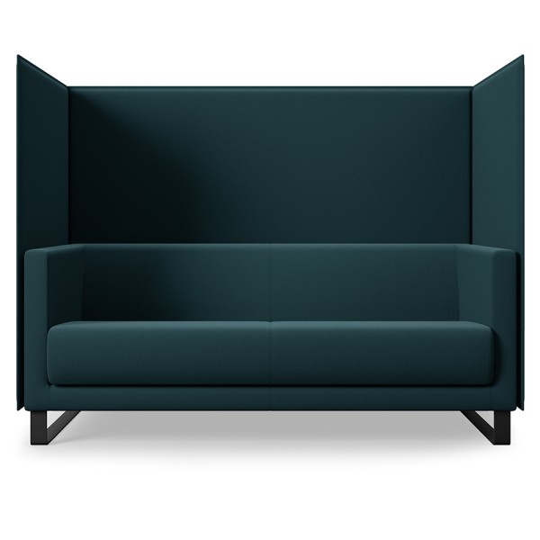Profim Vancouver Lite VL2HW Akustik Sofa 2-Sitzer mit Trennwand und Kufengestell