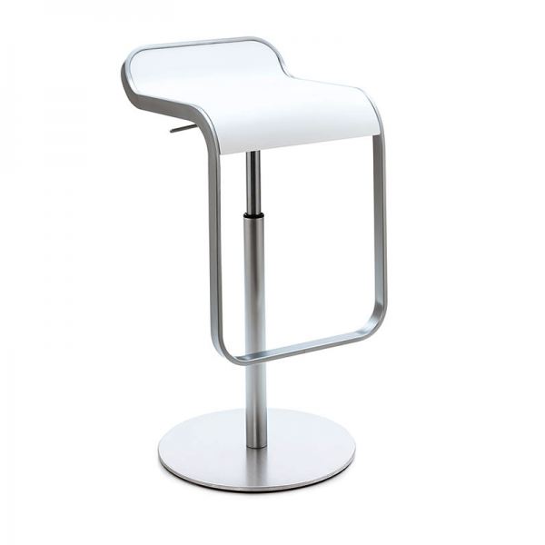 Lapalma LEM Barhocker | lapalma LEM S80 Barhocker | Weiß lackiert | Gestell verchromt