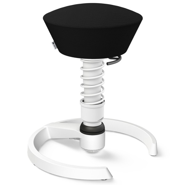Aeris Swopper Select Wolle schwarz - Gleiter - Gestell weiß - Standardfeder