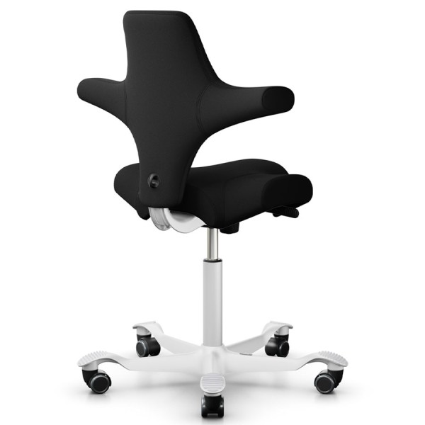 HAG CAPISCO 8106 Stoff Xtreme schwarz mit Sattelsitz - Gestell weiß