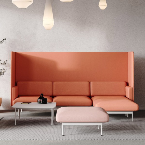 Bejot Fora FR 423W Akustiksofa Stoff Oceanic OOC05 Coral