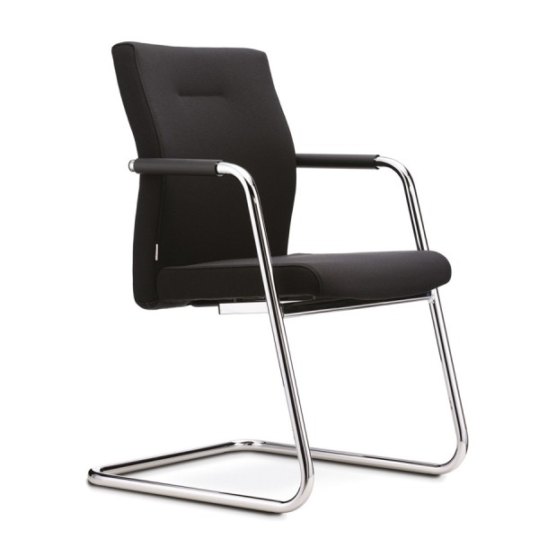 fm Fastline Freischwinger startup 2 schwarz | Gestell chrom