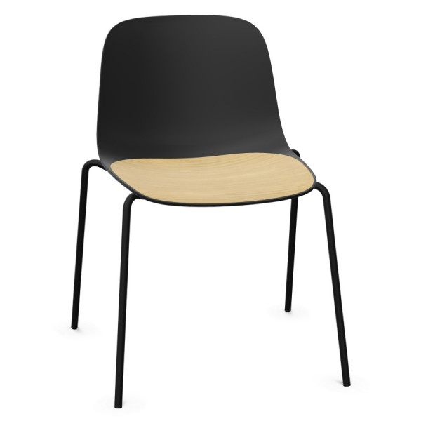 Lapalma Seela S311 schwarz mit holzauflage