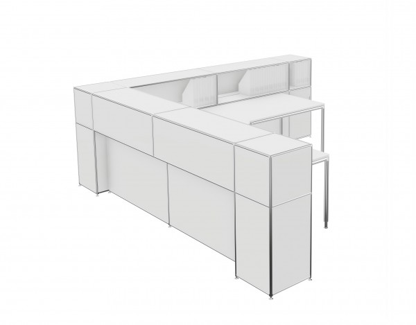 Bosse Modul Space Empfangstheke 7 weiß