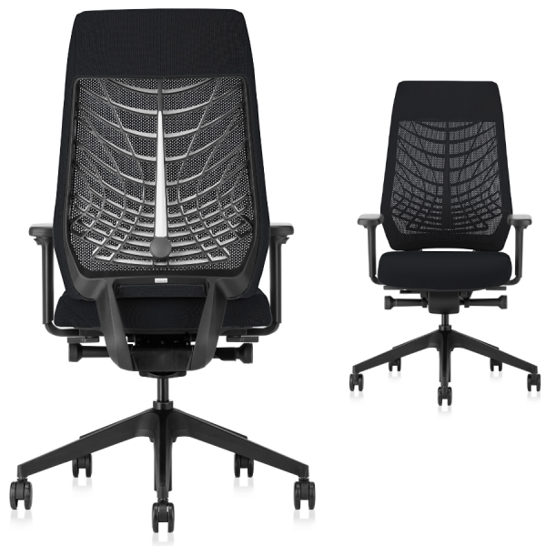 Interstuhl JOYCEis3 JC217 Bürostuhl mit Netzrücken hoch Farbe schwarz