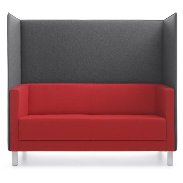 Profim Vancouver Lite Akustik Sofa 2,5-Sitzer mit Trennwänden und Vierfußgestell